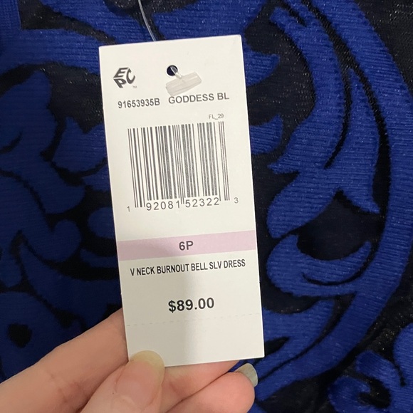 MSK Royal Blue Long Sleeve Dress - Picture 5 of 5